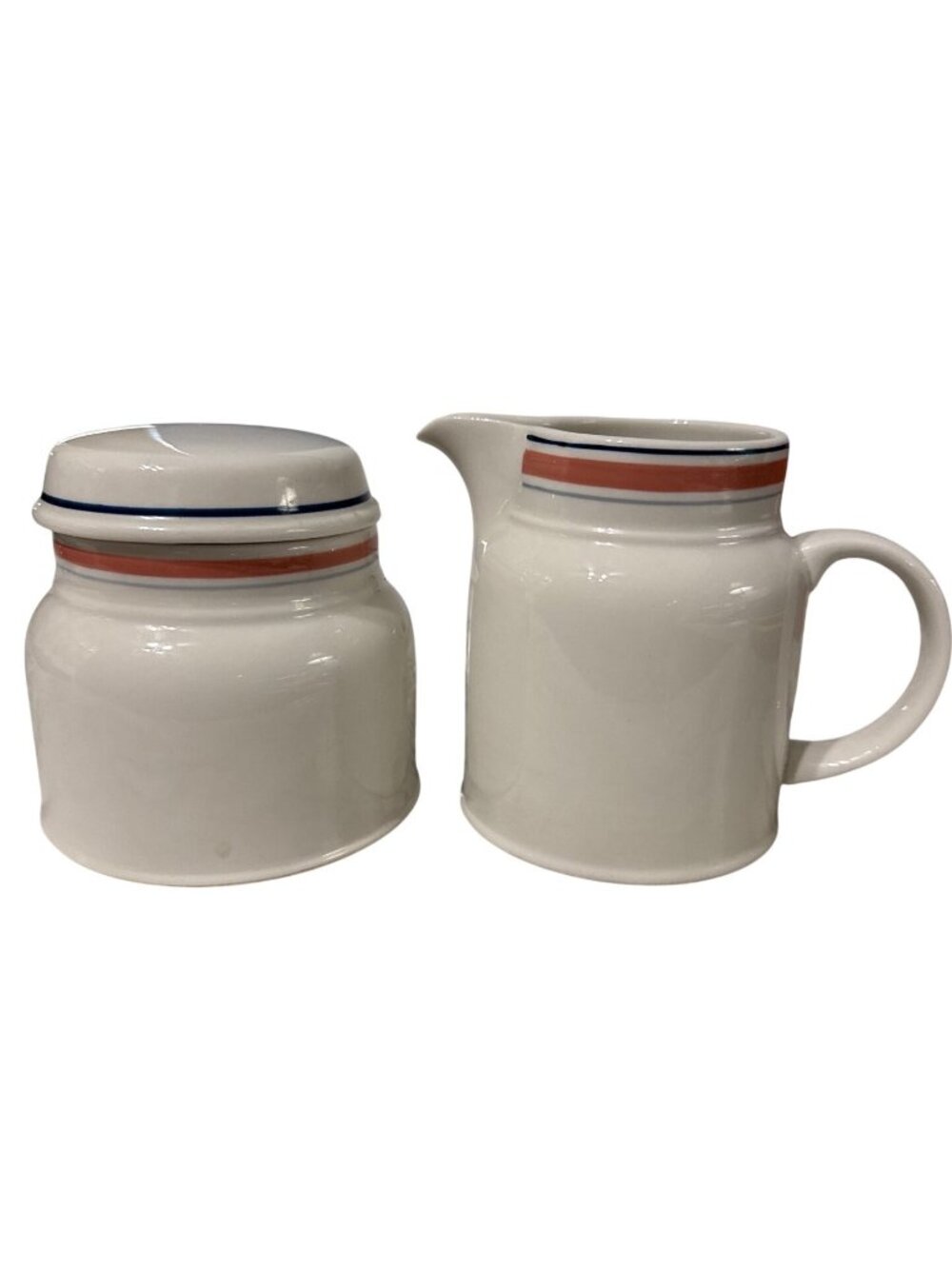 Vintage Royal Doulton Dusty Rose Creamer & Sugar Set Porcelain 1984
